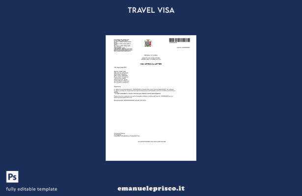 stile verificato Zambia e visto in modello Word e Pdf